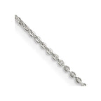FJC Finejewelers 925 Sterling Silver Flat Link Cable Chain with 4in ext. 26 Inches x 0.9 mm