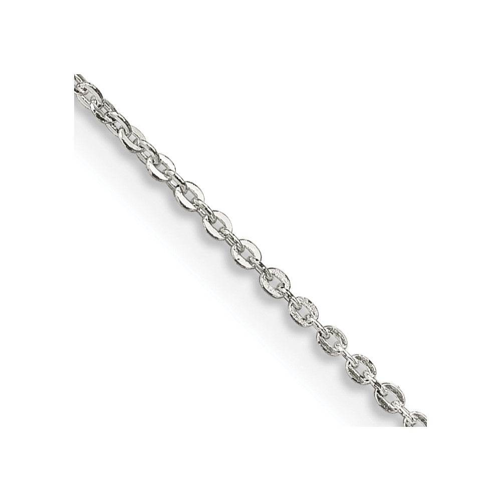 FJC Finejewelers 925 Sterling Silver Flat Link Cable Chain with 4in ext. 26 Inches x 0.9 mm
