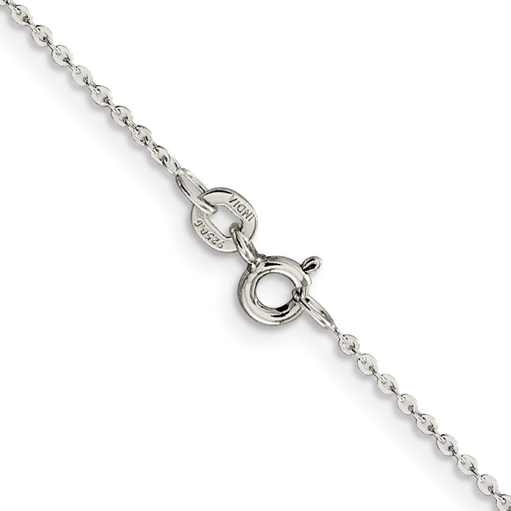 FJC Finejewelers 925 Sterling Silver Flat Link Cable Chain with 4in ext. 26 Inches x 0.9 mm