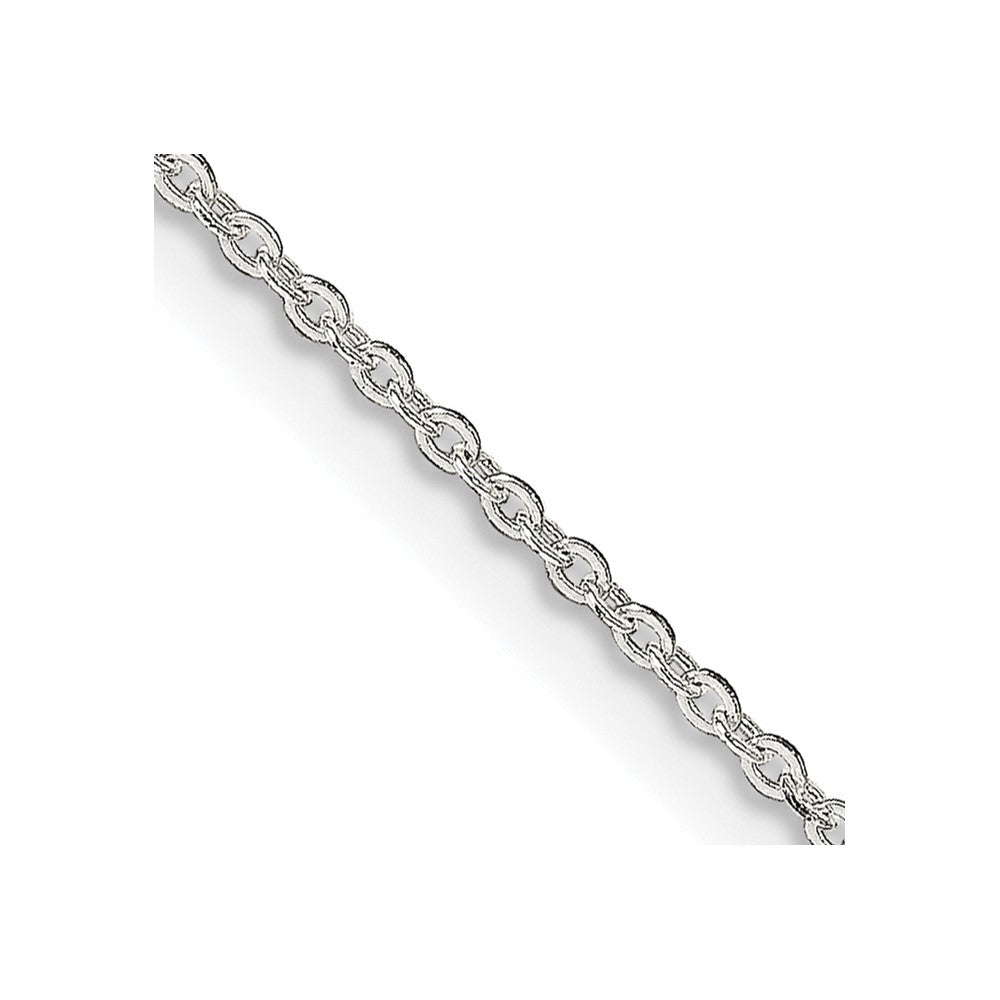FJC Finejewelers 925 Sterling Silver Flat Link Cable Chain with 2in ext. 20 Inches x 1 mm
