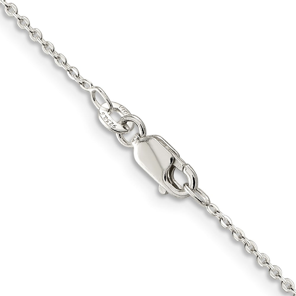FJC Finejewelers 925 Sterling Silver Flat Link Cable Chain with 2in ext. 20 Inches x 1 mm