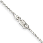 FJC Finejewelers 925 Sterling Silver Flat Link Cable Chain with 2in ext. 20 Inches x 1 mm