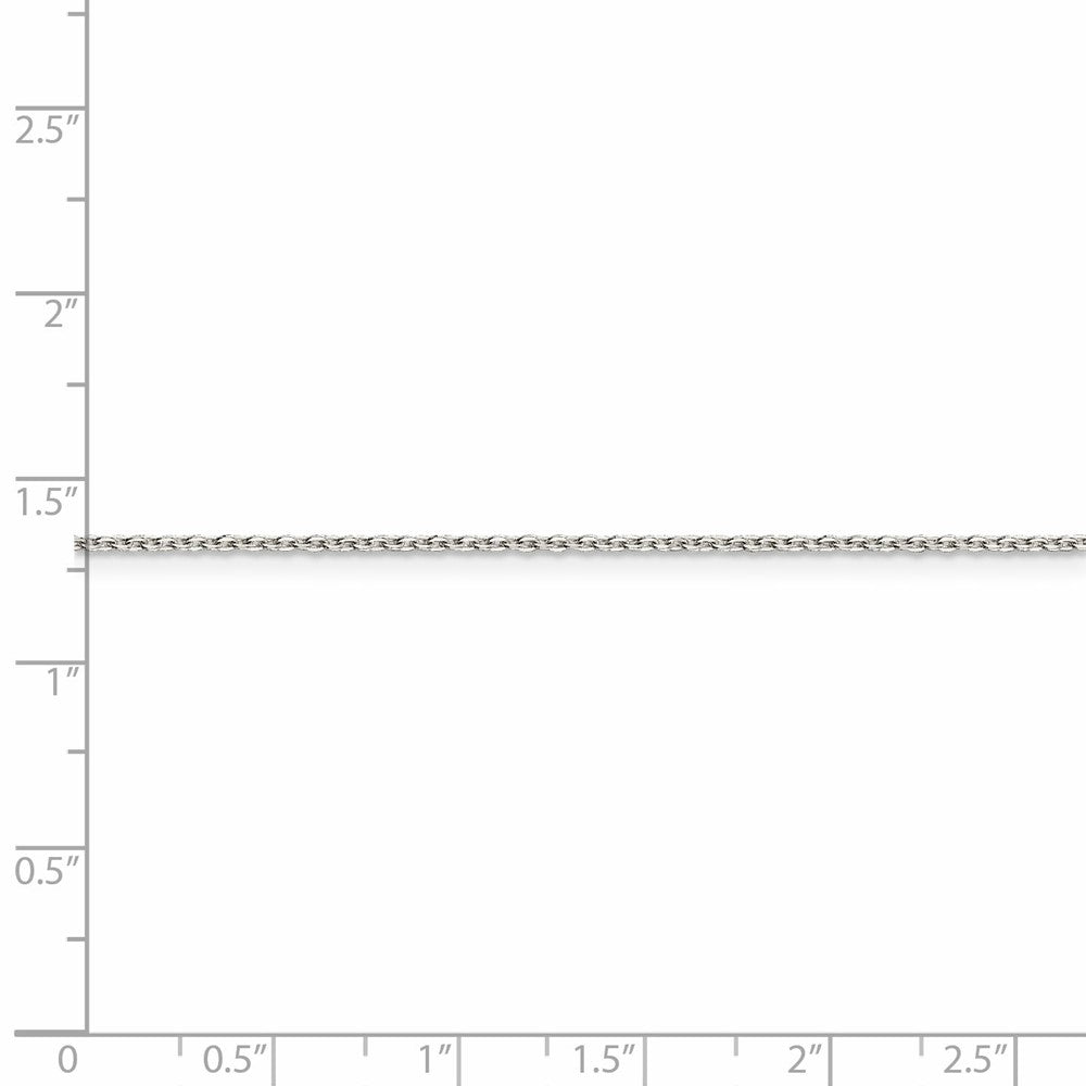 FJC Finejewelers 925 Sterling Silver Flat Link Cable Chain with 2in ext. 20 Inches x 1 mm