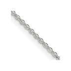 FJC Finejewelers 925 Sterling Silver Flat Link Cable Chain with 4in ext. 26 Inches x 1 mm