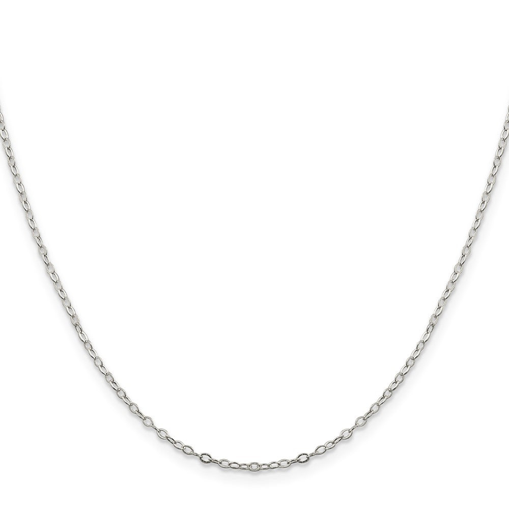 FJC Finejewelers 925 Sterling Silver Flat Open Oval Cable Chain 18 Inches x 1.5 mm