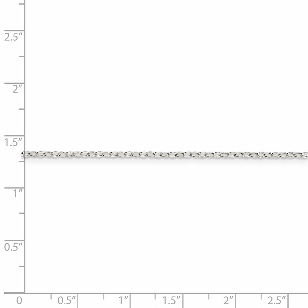 FJC Finejewelers 925 Sterling Silver Flat Open Oval Cable Chain 18 Inches x 1.5 mm