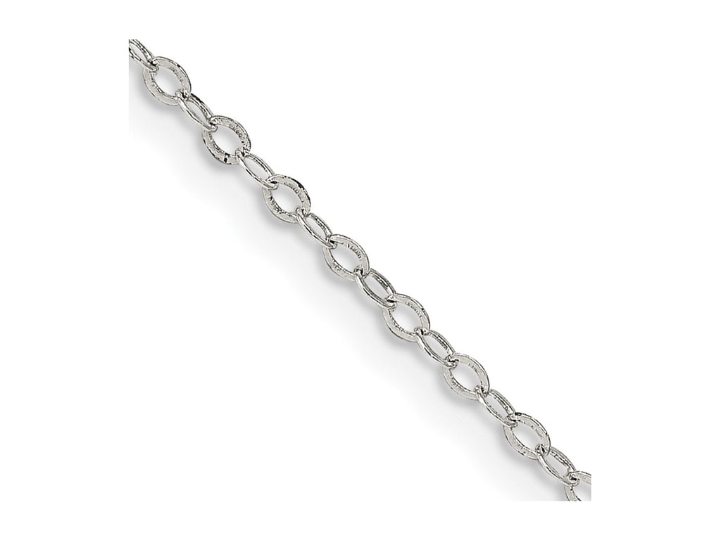 FJC Finejewelers 925 Sterling Silver Flat Open Oval Cable Chain 18 Inches x 1.5 mm