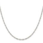 FJC Finejewelers 925 Sterling Silver Flat Open Oval Cable Chain 18 Inches x 2.5 mm