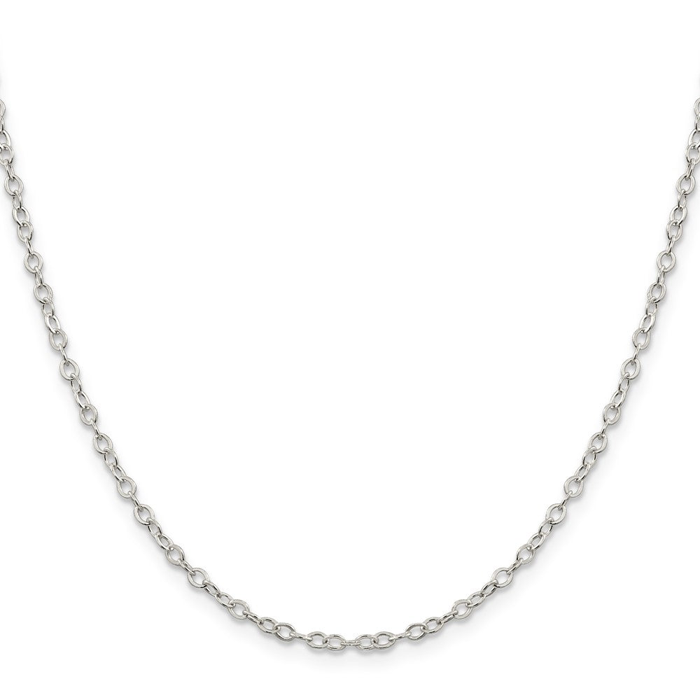 FJC Finejewelers 925 Sterling Silver Flat Open Oval Cable Chain 18 Inches x 2.5 mm