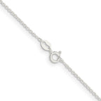 FJC Finejewelers 925 Sterling Silver Forzantine Cable Chain with 2in ext. 20 Inches x 1.45 mm