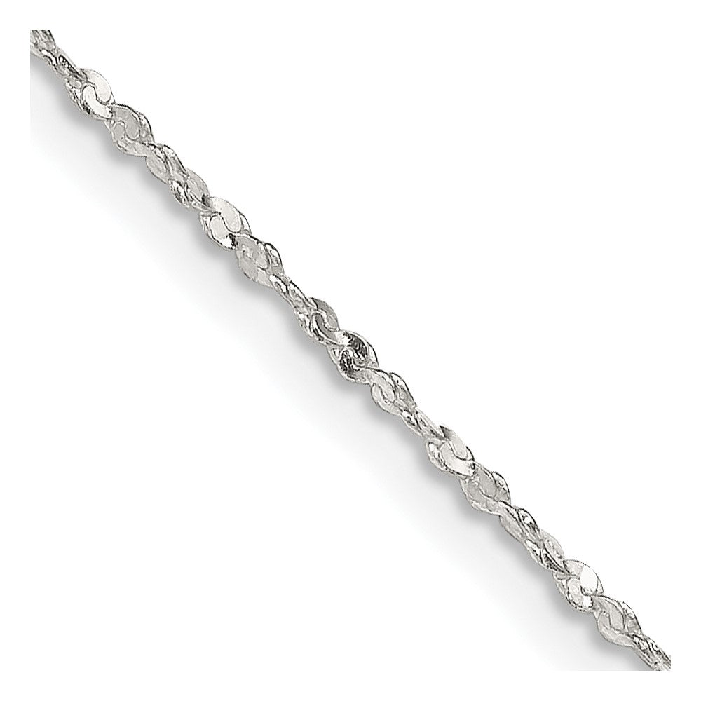 FJC Finejewelers 925 Sterling Silver Twisted Serpentine Chain 18 Inches x 1.4 mm