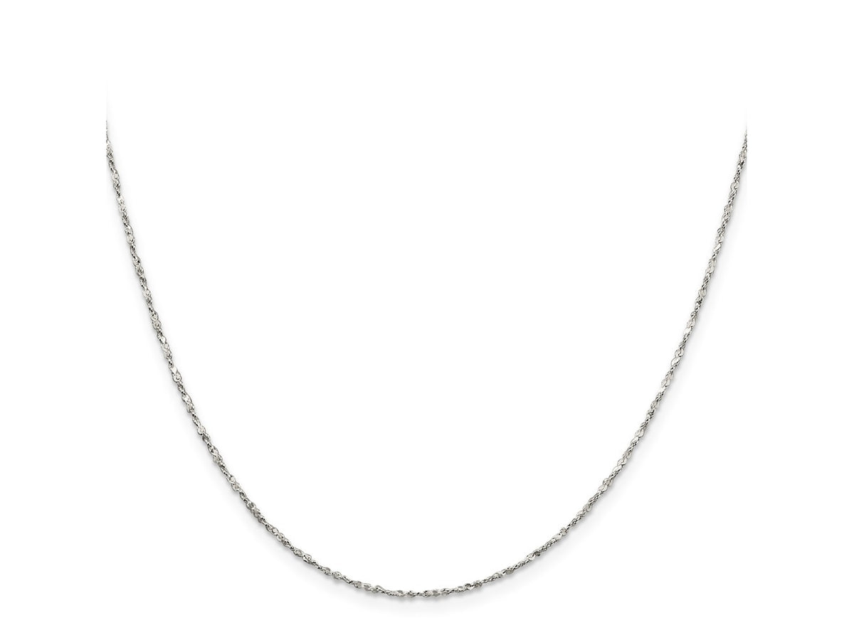 FJC Finejewelers 925 Sterling Silver Twisted Serpentine Chain 18 Inches x 1.4 mm