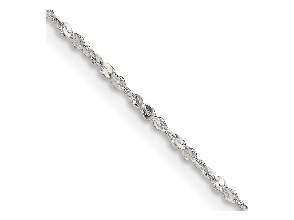 FJC Finejewelers 925 Sterling Silver Twisted Serpentine Chain 20 Inches x 1.4 mm