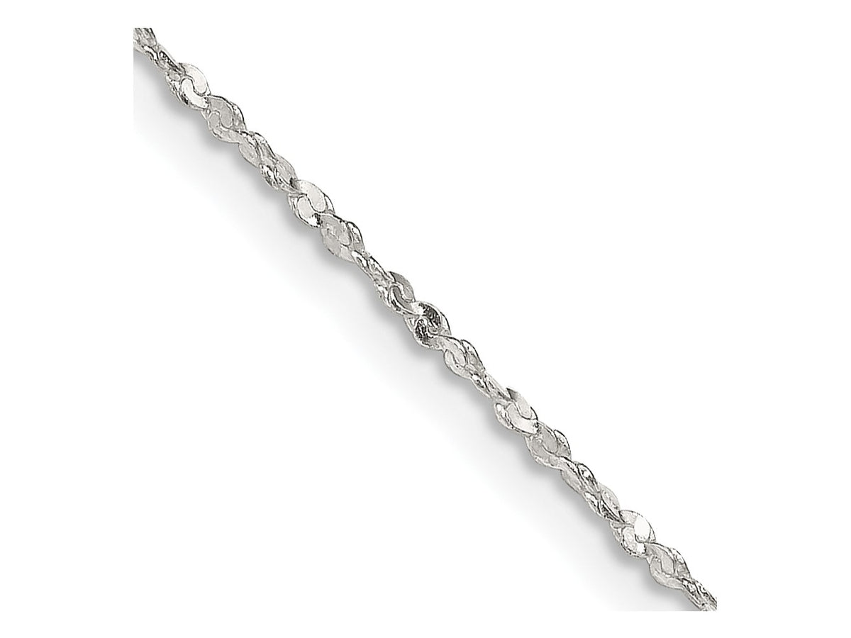 FJC Finejewelers 925 Sterling Silver Twisted Serpentine Chain 20 Inches x 1.4 mm