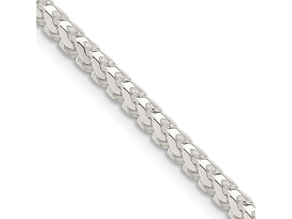 FJC Finejewelers 925 Sterling Silver Bright Cut Square Franco Chain 22 Inches x 3 mm