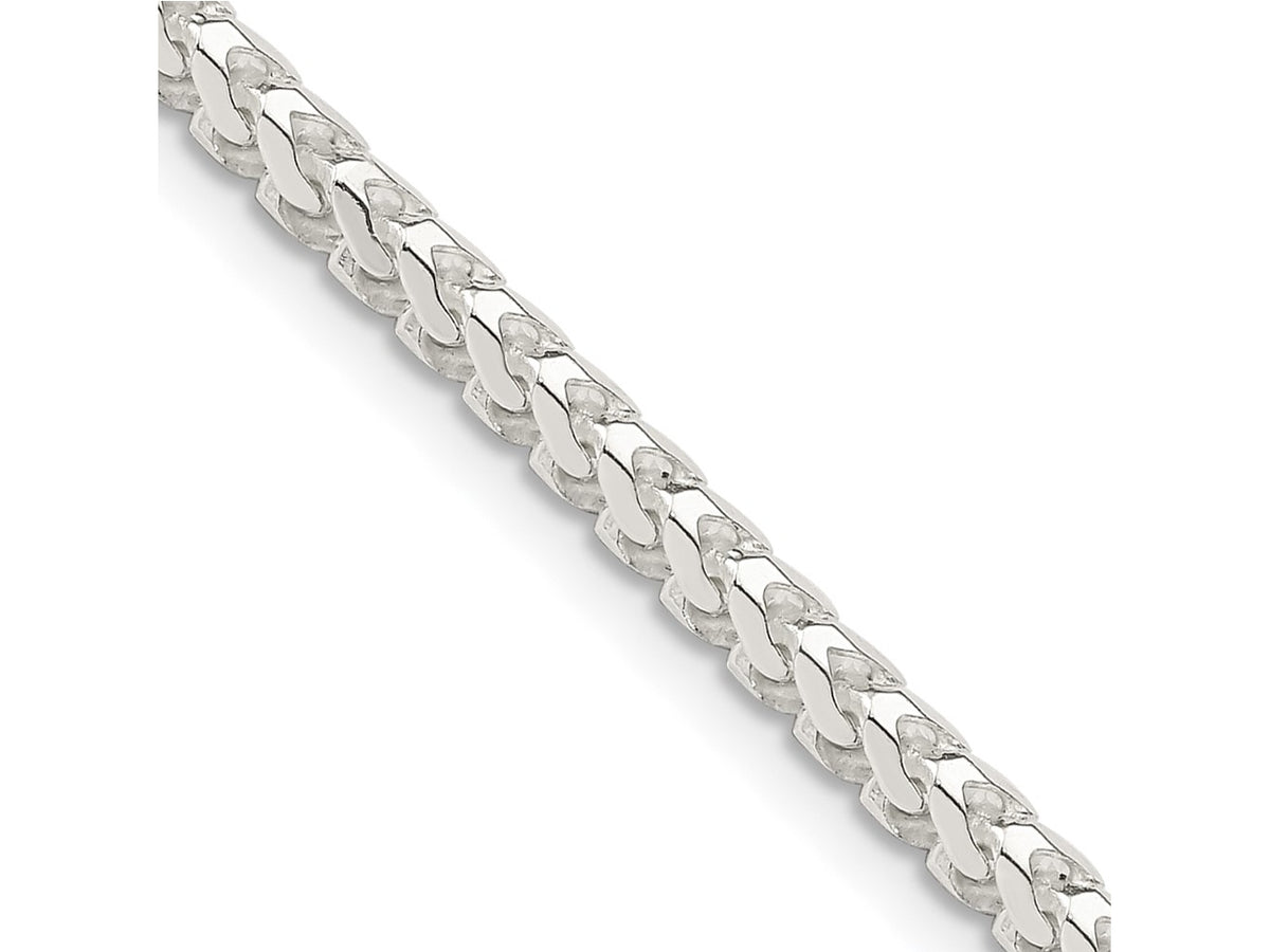 FJC Finejewelers 925 Sterling Silver Bright Cut Square Franco Chain 22 Inches x 3 mm
