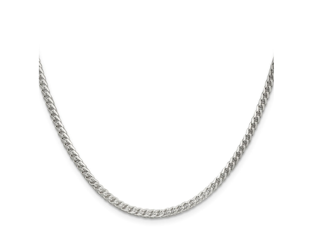 FJC Finejewelers 925 Sterling Silver Bright Cut Square Franco Chain 26 Inches x 3 mm