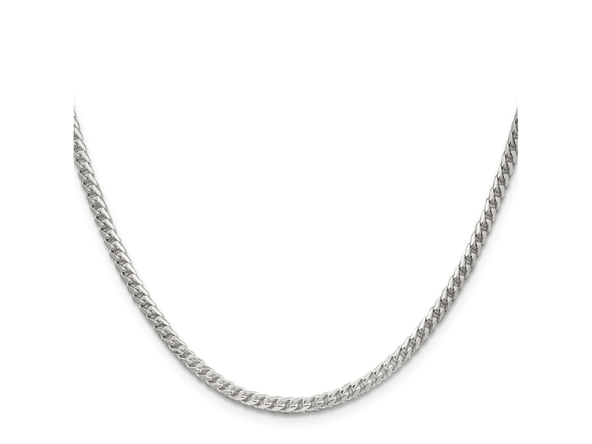 FJC Finejewelers 925 Sterling Silver Bright Cut Square Franco Chain 26 Inches x 3 mm