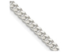 FJC Finejewelers 925 Sterling Silver Bright Cut Domed Curb Chain 22 Inches x 3.25 mm