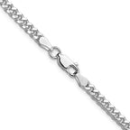 FJC Finejewelers 925 Sterling Silver Bright Cut Domed Curb Chain 24 Inches x 3.25 mm