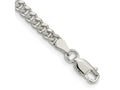 FJC Finejewelers 925 Sterling Silver Bright Cut Domed Curb Chain Bracelet 8 Inches x 3.25 mm