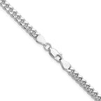FJC Finejewelers 925 Sterling Silver Domed with Side Bright Cut Curb Chain 20 Inches x 4 mm
