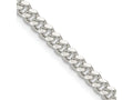 FJC Finejewelers 925 Sterling Silver Domed with Side Bright Cut Curb Chain 22 Inches x 4 mm