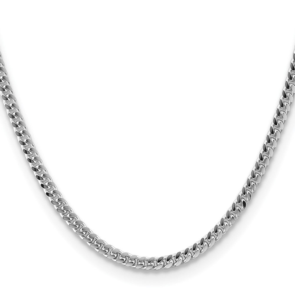 FJC Finejewelers 925 Sterling Silver Domed with Side Bright Cut Curb Chain 26 Inches x 4 mm