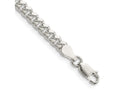 FJC Finejewelers 925 Sterling Silver Domed with Side Bright Cut Curb Chain Bracelet 7 Inches x 4 mm