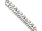 FJC Finejewelers 925 Sterling Silver Domed with Side Bright Cut Curb Chain 24 Inches x 7 mm
