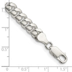 FJC Finejewelers 925 Sterling Silver Domed with Side Bright Cut Curb Chain Bracelet 9 Inches x 7 mm
