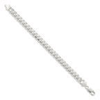 FJC Finejewelers 925 Sterling Silver Domed with Side Bright Cut Curb Chain Bracelet 7 Inches x 8.5 mm