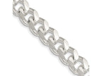 FJC Finejewelers 925 Sterling Silver Domed with Side Bright Cut Curb Chain 22 Inches x 10.5 mm