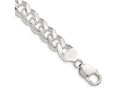 FJC Finejewelers 925 Sterling Silver Domed with Side Bright Cut Curb Chain Bracelet 9 Inches x 10.5 mm