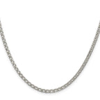FJC Finejewelers 925 Sterling Silver Open Link Rambo Chain 24 Inches x 3.3 mm