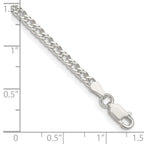 FJC Finejewelers 925 Sterling Silver Open Link Rambo Chain Bracelet 7 Inches x 3.3 mm