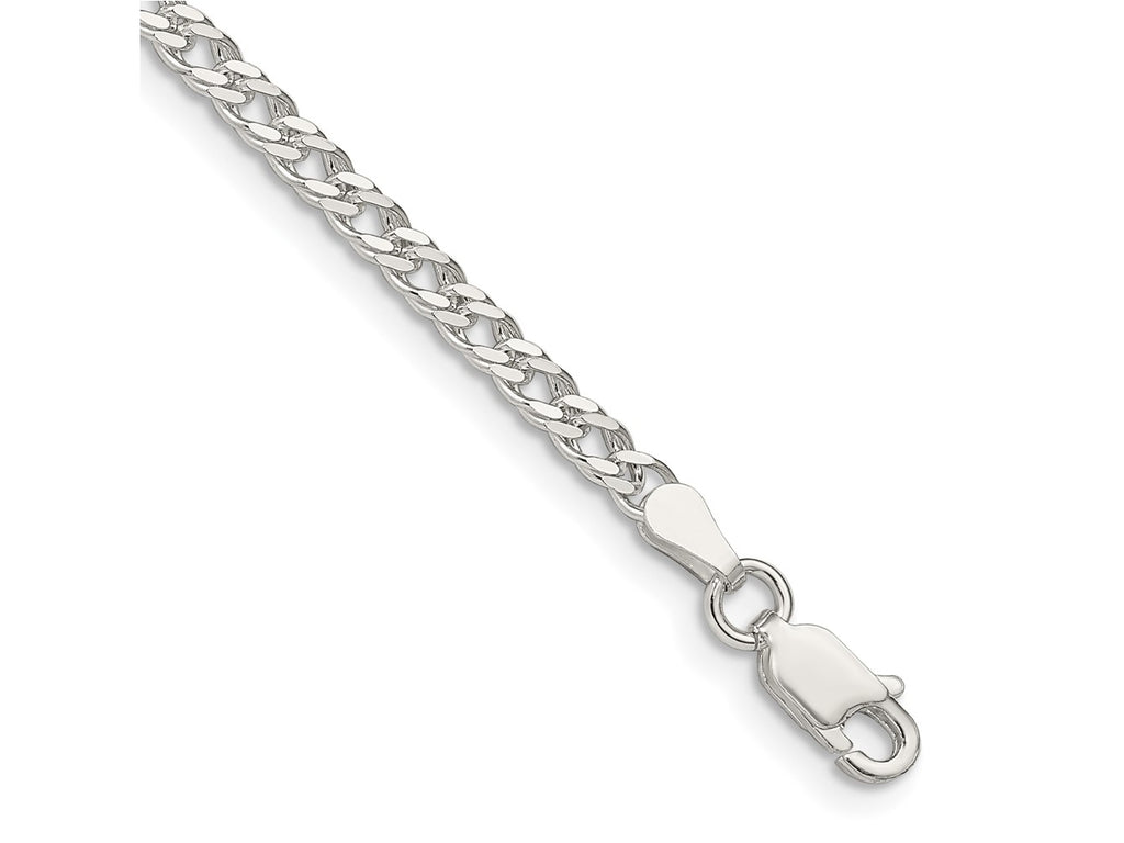 FJC Finejewelers 925 Sterling Silver Open Link Rambo Chain Bracelet 7 Inches x 3.3 mm