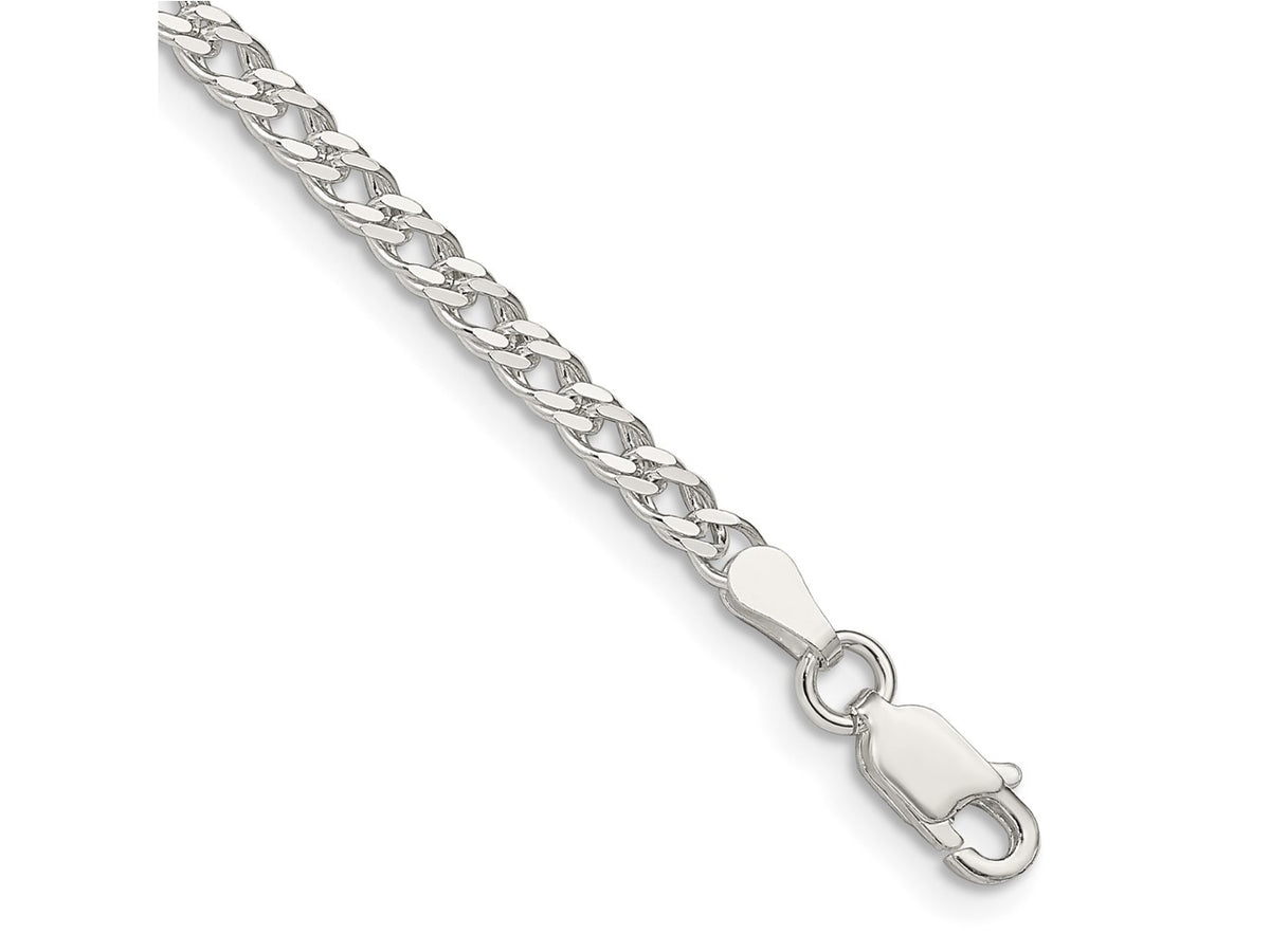 FJC Finejewelers 925 Sterling Silver Open Link Rambo Chain Bracelet 7 Inches x 3.3 mm