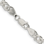FJC Finejewelers 925 Sterling Silver Open Link Rambo Chain 20 Inches x 5.5 mm