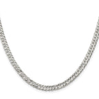 FJC Finejewelers 925 Sterling Silver Open Link Rambo Chain 24 Inches x 5.5 mm