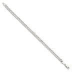 FJC Finejewelers 925 Sterling Silver Open Link Rambo Chain Bracelet 7 Inches x 5.5 mm