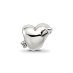Reflections 925 Sterling Silver Kids Heart with Arrow Bead 6 x 6 mm