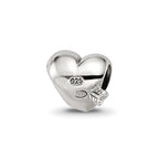 Reflections 925 Sterling Silver Kids Heart with Arrow Bead 6 x 6 mm