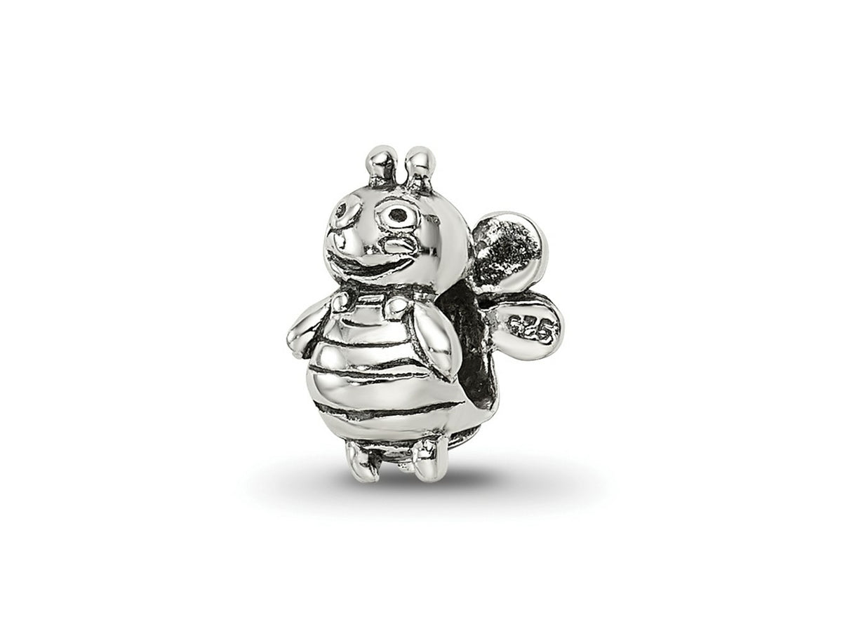 Reflections 925 Sterling Silver Kids Bumblebee Bead 9 x 5 mm