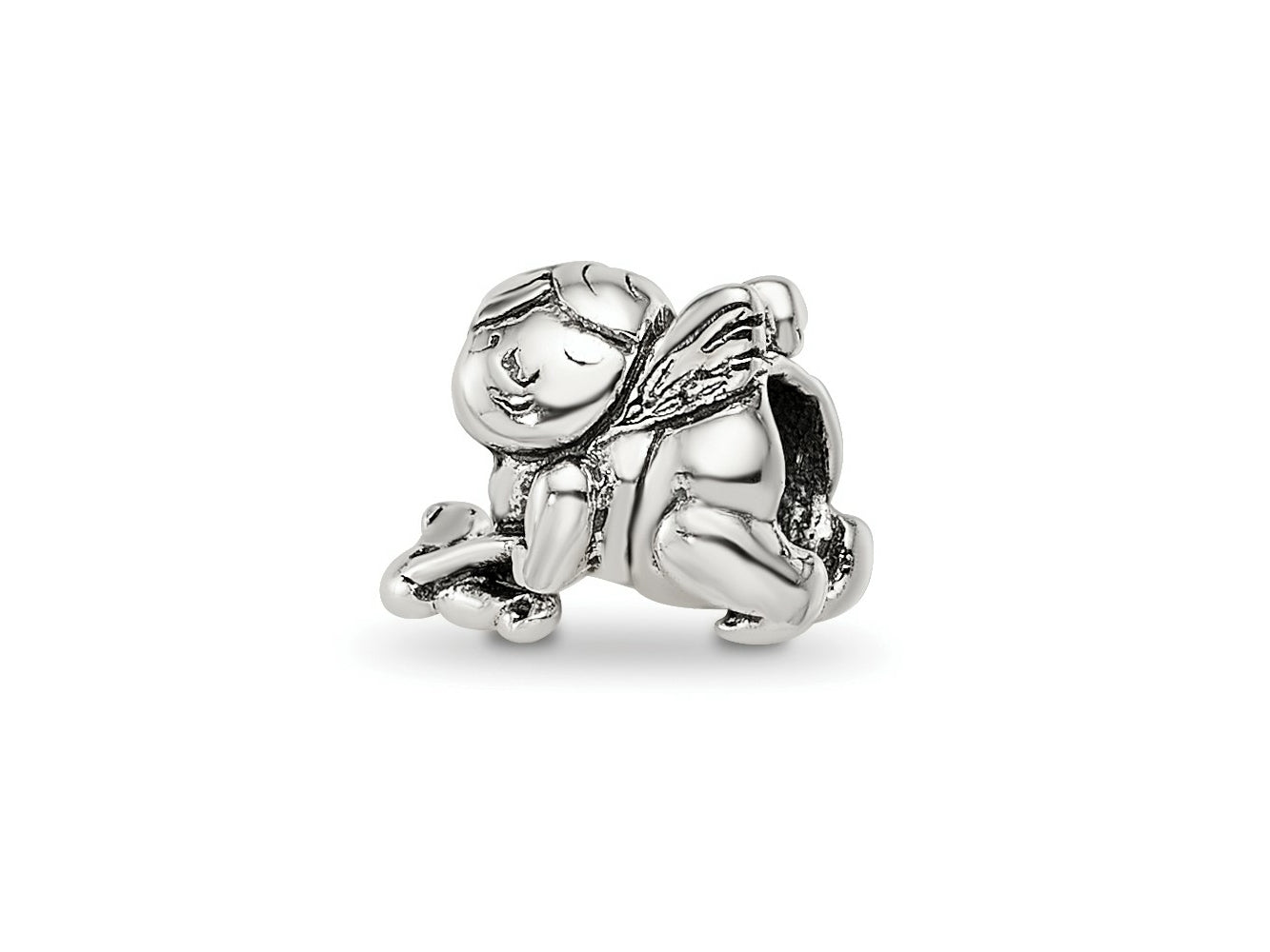 Reflections 925 Sterling Silver Cupid Bead 7 x 8 mm