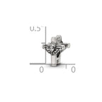 Reflections 925 Sterling Silver Kids Angel Cross Bead 7 x 6 mm.