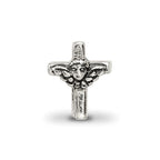 Reflections 925 Sterling Silver Kids Angel Cross Bead 7 x 6 mm.