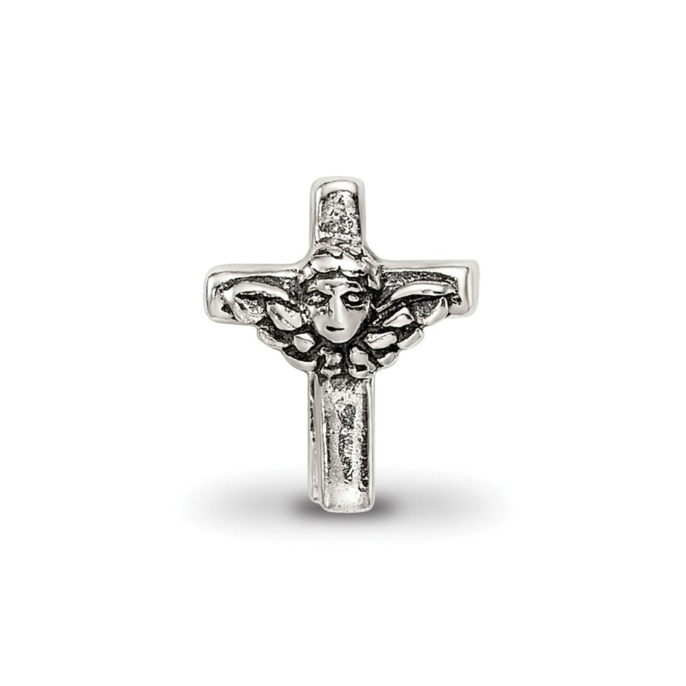 Reflections 925 Sterling Silver Kids Angel Cross Bead 7 x 6 mm.