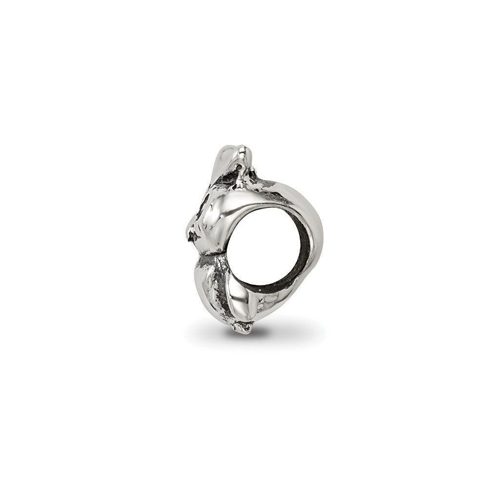 Reflections 925 Sterling Silver Owl Bead 8 x 6 mm