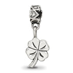 Reflections 925 Sterling Silver 4-leaf Clover Dangle Bead 18 x 8 mm